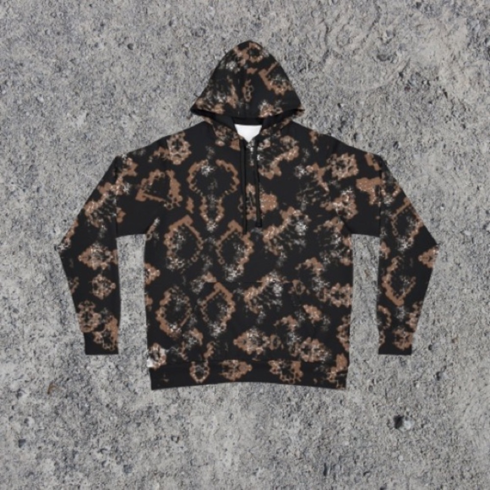 Black and Brown Patterned Hoodie
